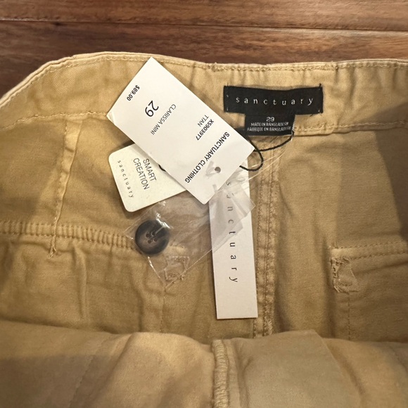 Sanctuary Tan Clarissa Mini Skirt size 29/6 - Picture 3 of 3